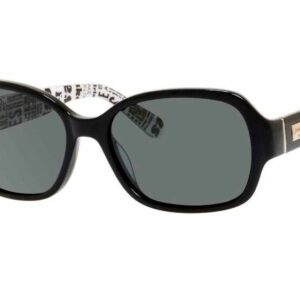 Kate Spade Akira/P/S 09KQ/RA Black/Grey Polarized Square Women's Sunglasses