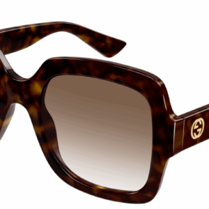 Gucci GG1337S 003 Havana/Brown Gradient Square Oversized Women's Sunglasses