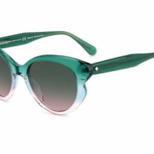 Kate Spade Elina/G/S 03UK/JP Green-Blue/Green-Pink Shaded Women's Sunglasses