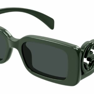 Gucci GG1325S 003 Grey/Solid Grey Narrow Rectangular Women's Sunglasses