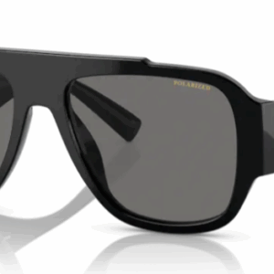 Versace 0VE4436U GB1/81 Black/Dark grey Polarized Soft Square Men's Sunglasses