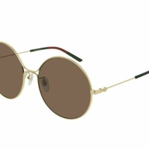 NEW Gucci GG 0395 S 002 Gold/Brown  Sunglasses
