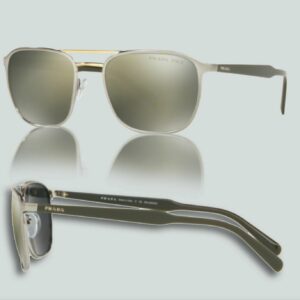 Prada Conceptual 0PR75VS  521720 MT Gunmetal Pale Gold P Sunglasses
