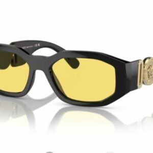 Versace 0VE4361 GB1/85 Black/ Yellow Square Men's Sunglasses