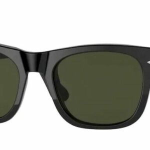 Persol 0PO3269S 95/31 Black/ Green Rectangle Unisex Sunglasses