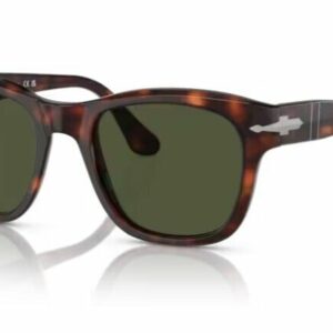 Persol 0PO3313S 24/31 Tortoise brown/Green Square Unisex Sunglasses