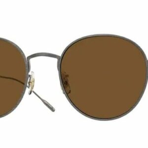 Oliver Peoples 0OV1306ST Altair 525457 Antique Silver/Brown Polarized Sunglasses