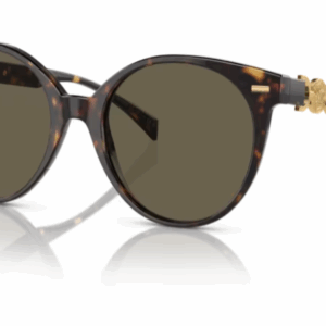 Versace VE4442F 108/3 Havana/Brown Round Women's Sunglasses