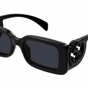 Gucci GG1325S 001 Black/Grey Narrow Rectangular Women's Sunglasses
