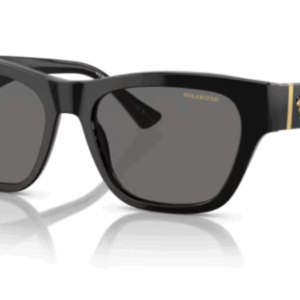 Versace 0VE4457 GB1/81 Black/Dark grey Polarized Square Men's Sunglasses