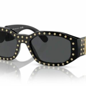 Versace 0VE4361 539787 Black/ Dark Grey Square Men's Sunglasses