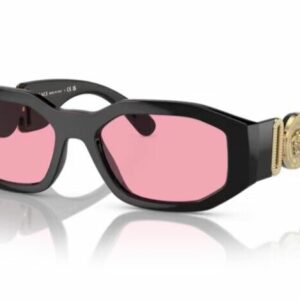 Versace 0VE4361 GB1/84 Black/ Pink Square Men's Sunglasses