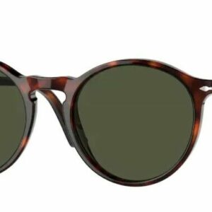 Persol 0PO3285S 24/31 Havana/ Green Round Unisex Sunglasses