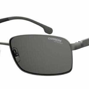 Carrera 8037/S 0R80/IR Semi Matte Dark Ruthenium/Gray Blue Sunglasses