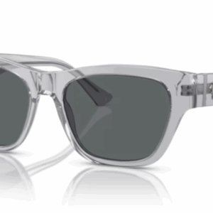 Versace 0VE4457 543287 Grey transparent/Dark grey Square Men's Sunglasses