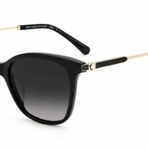 Kate Spade Dalila/S 0807/9O Black/Grey Shaded Oval Women's Sunglasses