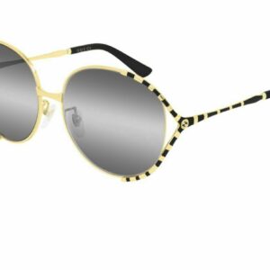 Gucci GG 0595S 001 Gold Black/Grey Sunglasses