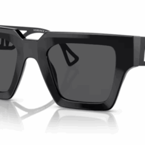 Versace 0VE4431F 538087 Black/Dark Grey Square Women's Sunglasses