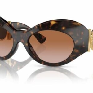 Versace 0VE4462 108/13 Havana / Brown Gradient Wide Cat Eye Women's Sunglasses