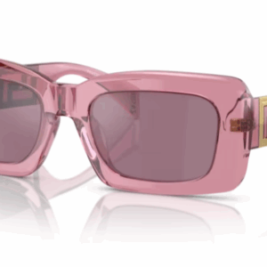 Versace 0VE4444U 5355AK Transparent pink/ Violet Rectangle Women's Sunglasses