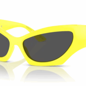 Versace VE4450 541887 Yellow /Dark Grey Cat-Eye Women's Sunglasses