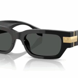 Versace VE4465F GB1/87 Black/Dark Grey Rectangular Women's Sunglasses