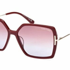 Tom Ford FT1039 Joanna 69Z Shiny Bordeaux/Rose Gradient Women's Sunglasses
