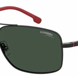 Carrera 8040/S 0003/QT Matte Black/Green Rectangle Men's Sunglasses