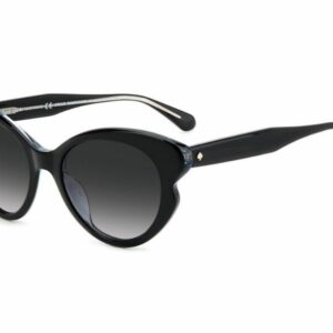 Kate Spade Elina/G/S 0807/9O Black/Grey Shaded Cat Eye Women's Sunglasses