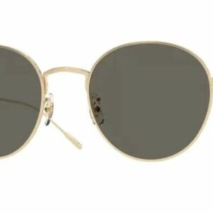 Oliver Peoples 0OV1306ST Altair 5311R5 Brushed Gold/Carbon Grey Round Sunglasses
