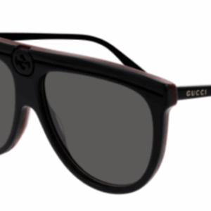 Gucci GG0732S 001 Black/Grey Square Women's Sunglasses