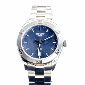 Tissot PR100 SportChic Black Mother of Pearl Women Watch T1019101112100
