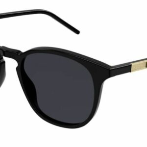 Gucci GG1157S 001 Black/Grey Round Men's Sunglasses