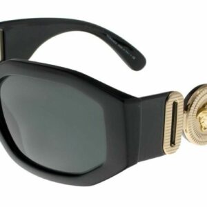 Versace 0VE4361 GB1/87 Black/Grey 53MM Cat Eye Unisex Sunglasses