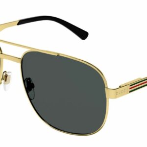 Gucci GG1223S 002 Gold/Grey Caravan Men's Sunglasses