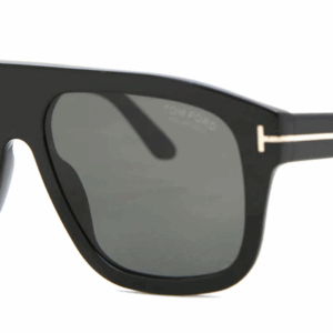 Tom Ford FT0777 01D Black/Grey Polarized Rectangle Men's Sunglasses