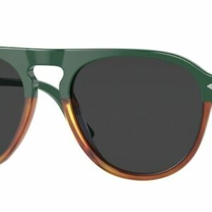 Persol 0PO3302S 117548 Green-Havana Chiara/Black Polarized Unisex Sunglasses