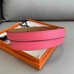 Hermes Kelly belt lipstick pink and gold hardware