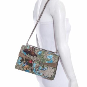Gucci GG Supreme Blooms Embroidered Dionysus Handbag