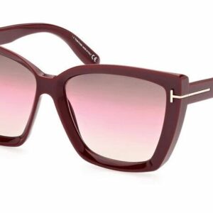 Tom Ford FT0920 Scarlet-02 69F Shiny Burgundy/ Brown Pink Gradient  Sunglasses