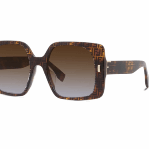 Fendi FIRST FE40036U 55F Havana/Brown Gradient Square Women's Sunglasses