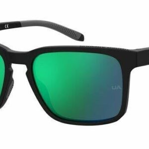 Under Armour UA Assist 2 0807/Z9 Black/Green Rectangle Men's Sunglasses