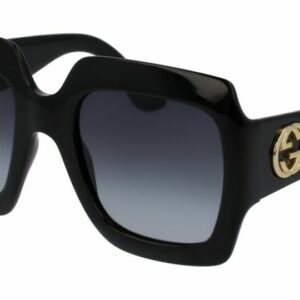 Gucci GG0053SN 001 Gradient Black/Gray Square Women's Sunglasses
