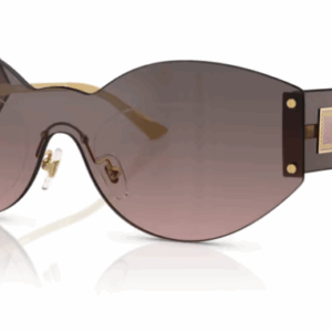 Versace 0VE2276 100258 Silver/Pink gradient Grey Gold Mask Women's Sunglasses