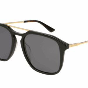 Gucci GG0321S 001 Black/Grey Soft Square Men's Sunglasses