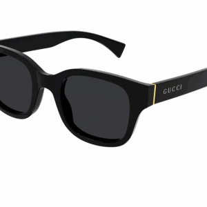Gucci GG 1139S 001 Black/Grey Men's Rectangle Logo Sunglasses