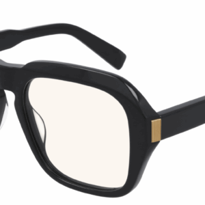 Dunhill DU0001S 007 Black/Yellow Oversized Rectangular Men's Sunglasses