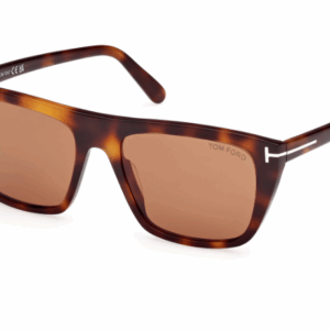 Tom Ford ASLAN FT1175 53E Blonde Havana/Brown Square Men's Sunglasses