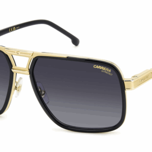 Carrera 1070/S 2M2 9O Black Gold/Dark Grey Shaded Rectangular Men's Sunglasses