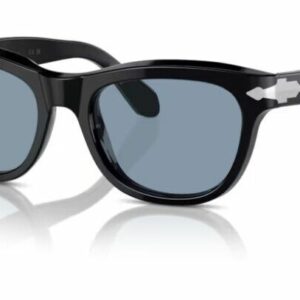Persol 0PO0086S 95/56 Black/Blue Soft Square 54mm Men's Sunglasses